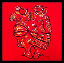 Zarum-Art-Painting-Seeing Red-Faces Series